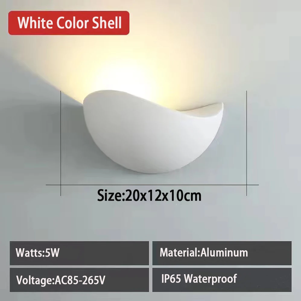 5W AC85-265V LED Wall Lamp Indoor&Outdoor IP65 Waterproof Modern Minimalist Style Lamps High Quality With 3 Years Warranties