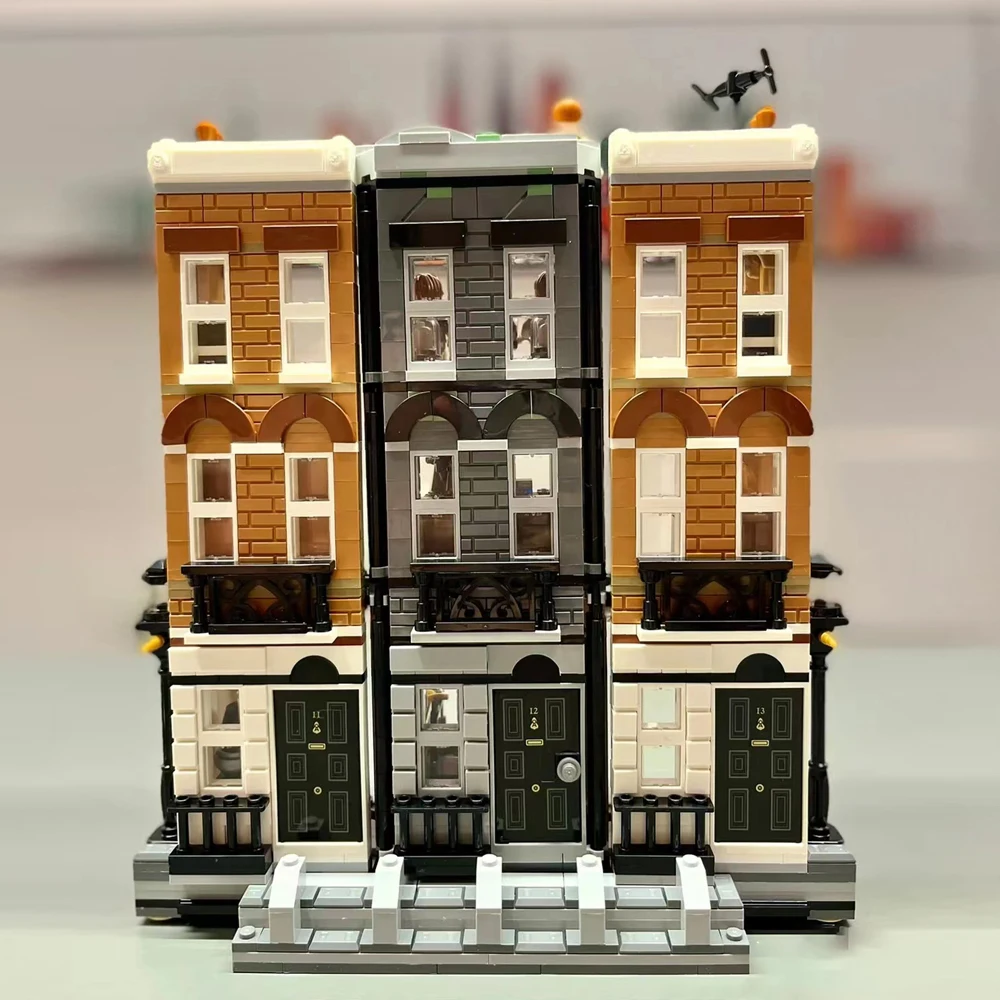

Compatible 76408 Moc Magic World 12 Grimmauld Place Brick Model Modular Building Blocks Hot Movie Street View Kids Toy