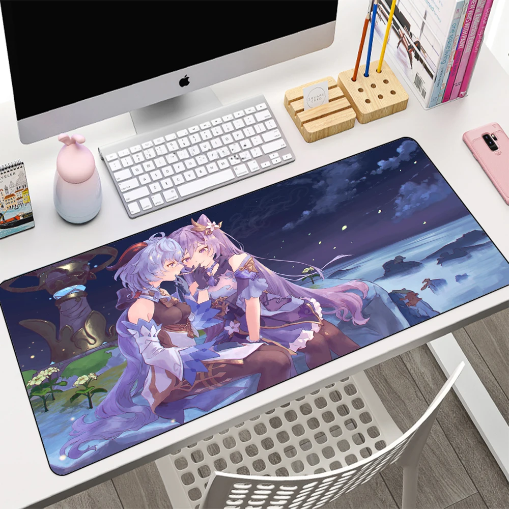 

Pc Mouse Pad Gamer gaming Computer Genshin Impact Deskpad Non-slip Mat Big Mousepepad Mousepad Anime Rug Mausepad Carpet Varmilo