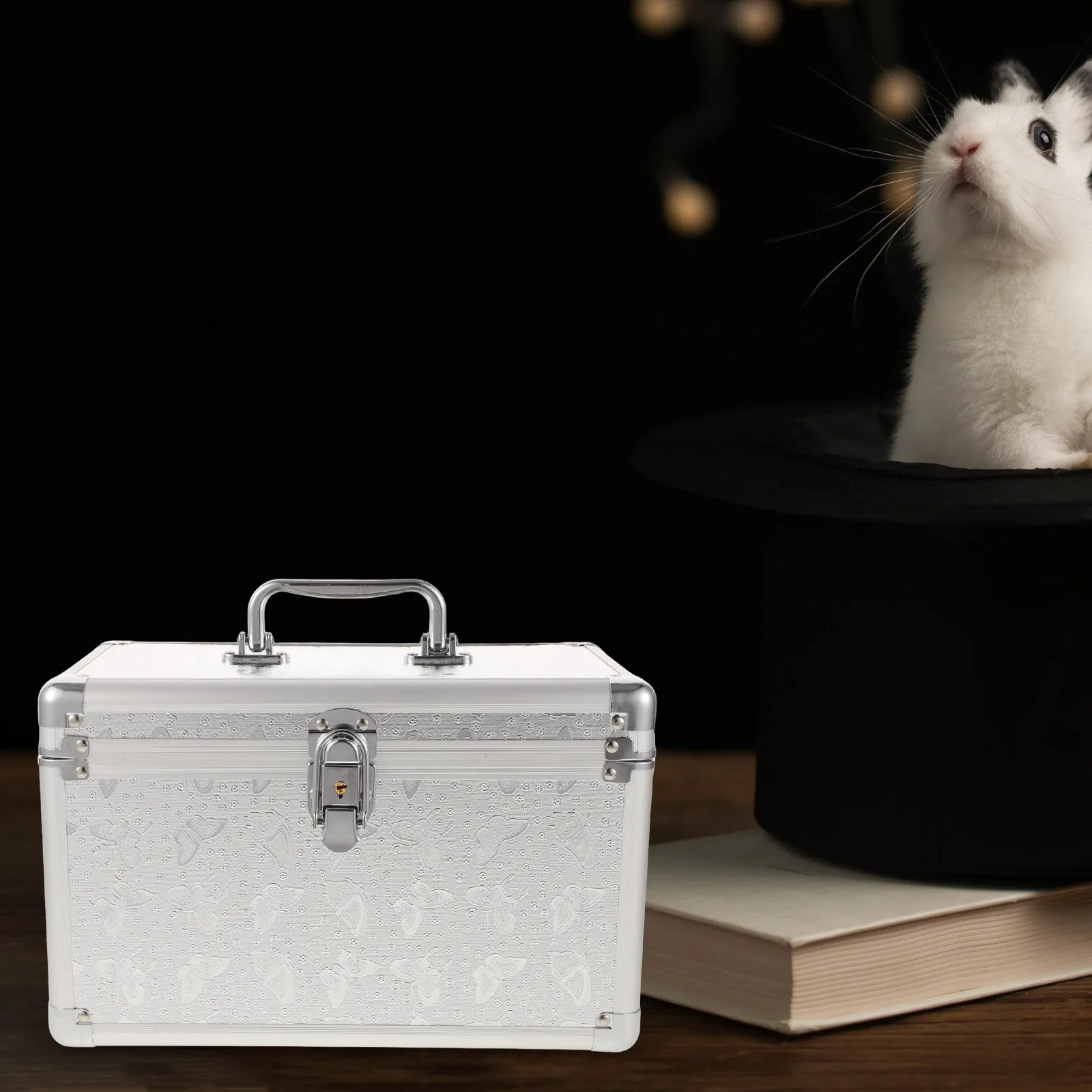 다기능 휴대용 도구 상자 소용량 알루미늄 합금 도구 상자 경량 운반 케이스 인체공학적 손잡이