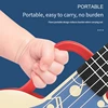Children Toy Ukulele Musical Intrument Small Guitar 4 Strings Early Montessori Education Ukulele Toy for Kids Toddler Music Game 4