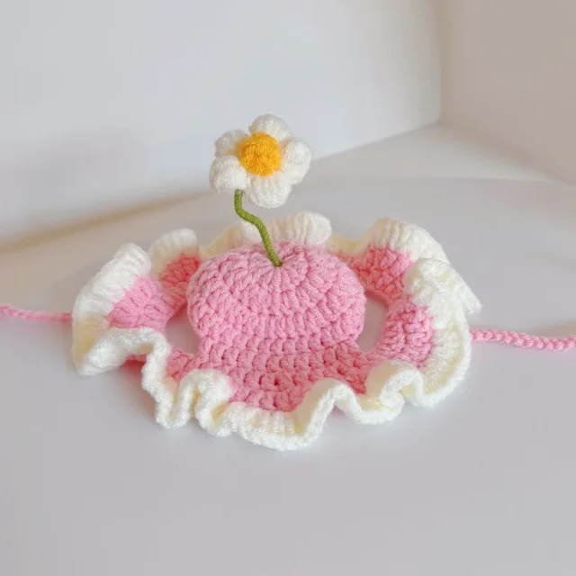 Pet Cat Hat Cute Refined Elastic Autumn Winter Puppy Kittens Knitted Hat for Party Photo Shoot Props Decoration Accessories 6