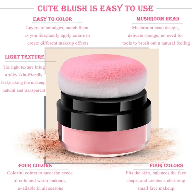 Soft Face Blusher Powder Cheek Nourishing Brightening Complexion Blush Palette Long-lasting Oil-control Facial Beauty Makeup powder blusher blush powder blush plate facial blusher