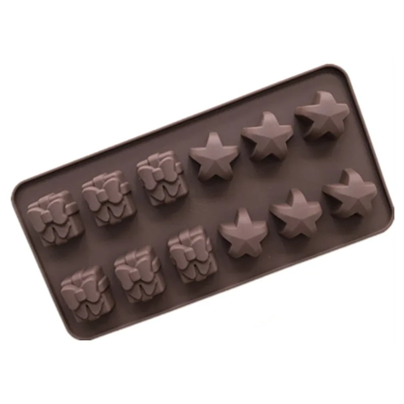 Weihnachten Schokolade Silikon Form Weihnachten Schneemann Socken Baum Santa Claus Lebkuchenmann Süßigkeiten Gummibärchen Cookie Backblech Küche – Detail 7