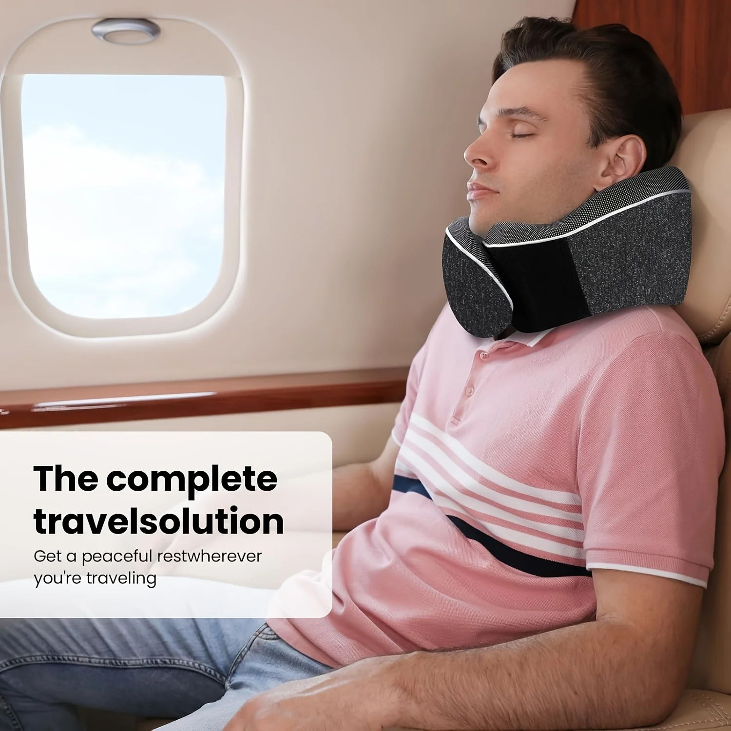 Ultimate Travel Neck Pillow - Soft, Supportive Cushion for Sleeping, Airplane, Outdoor, Office Nap, and Home Use with Portable Storage
