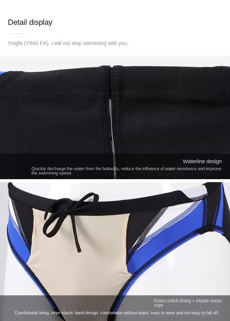 Men Swimming Trunks YINGFA Mens Racing Swimsuit Boy Breathable Competitive Swimming Shorts Swim Trunks For Men Plus Size