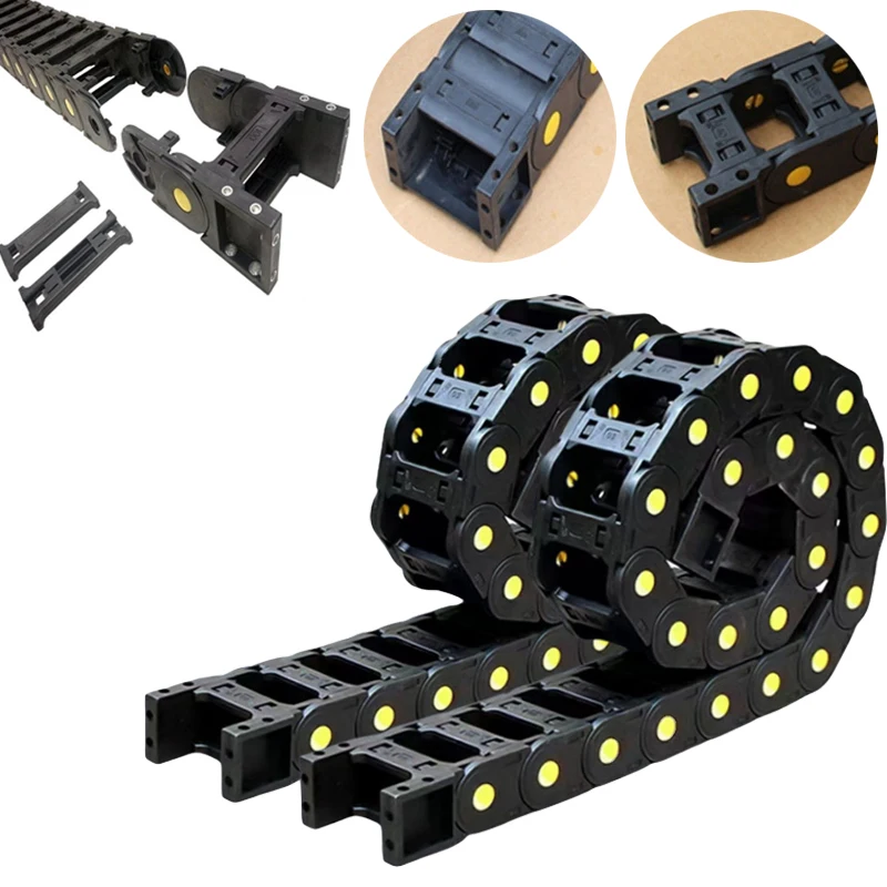 1Pcs Cable Drag Chain Engineering Cable Threading Slot Wire Carrier for 3D Printer Conduit CNC Router Machine Tools
