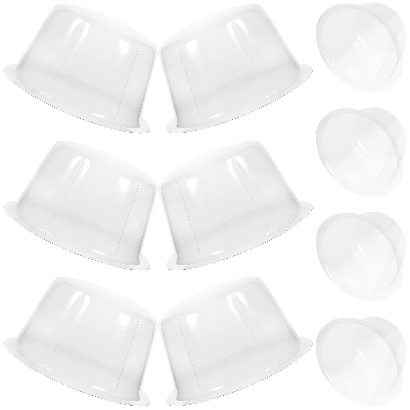 

10 Pcs Pvc Plastic Hat Holder Round Head Fisherman Baseball Clear Cap Rack Supplies Shaper Insert