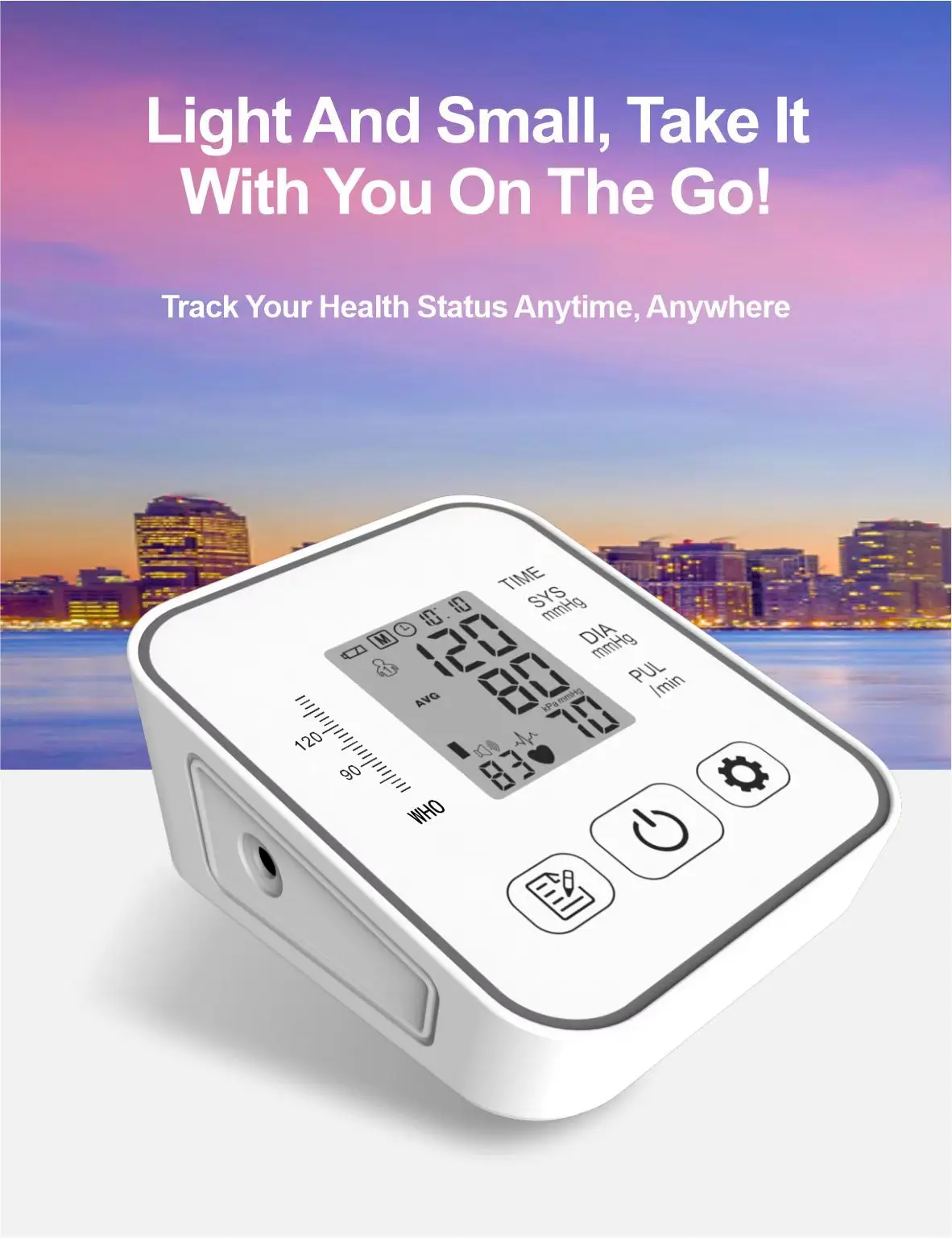 Upper Arm Fully Automatic Electronic Blood Pressure Monitor 2 * 99 Memory Blood Pressure Monitoring Without Voice Charging