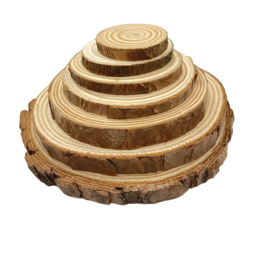 Natural Wood Slice Discs 3