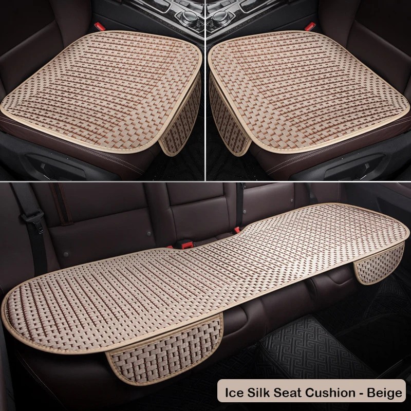 

Summer Car Seat Cushion Ice Silk Seat Cover Anti-slip Breathable Cooling Seat Protector Pad for Most Cars Universal Car Supplies
