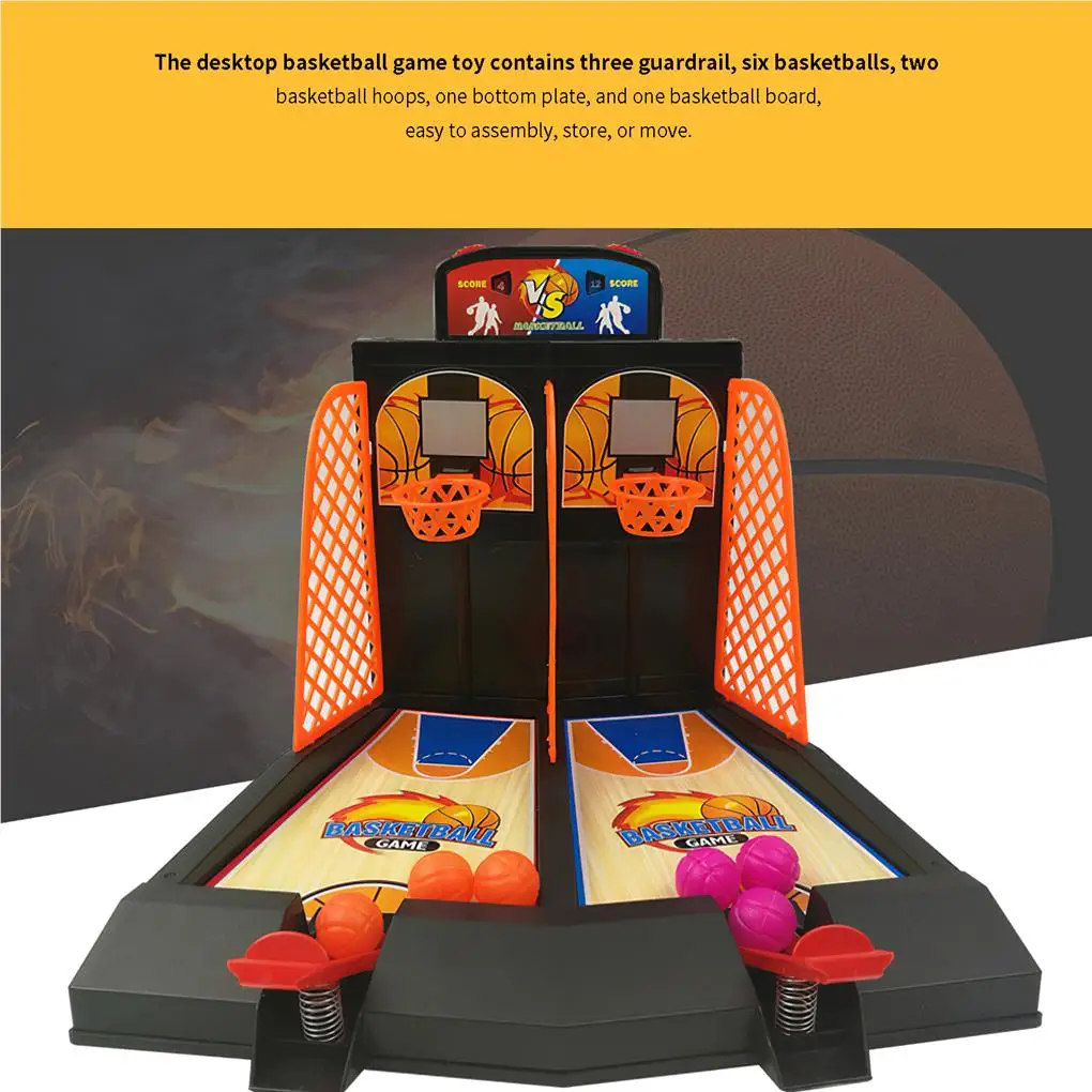 Desktop Basketball Game Toys 2Player Table Arcade Games Recreational