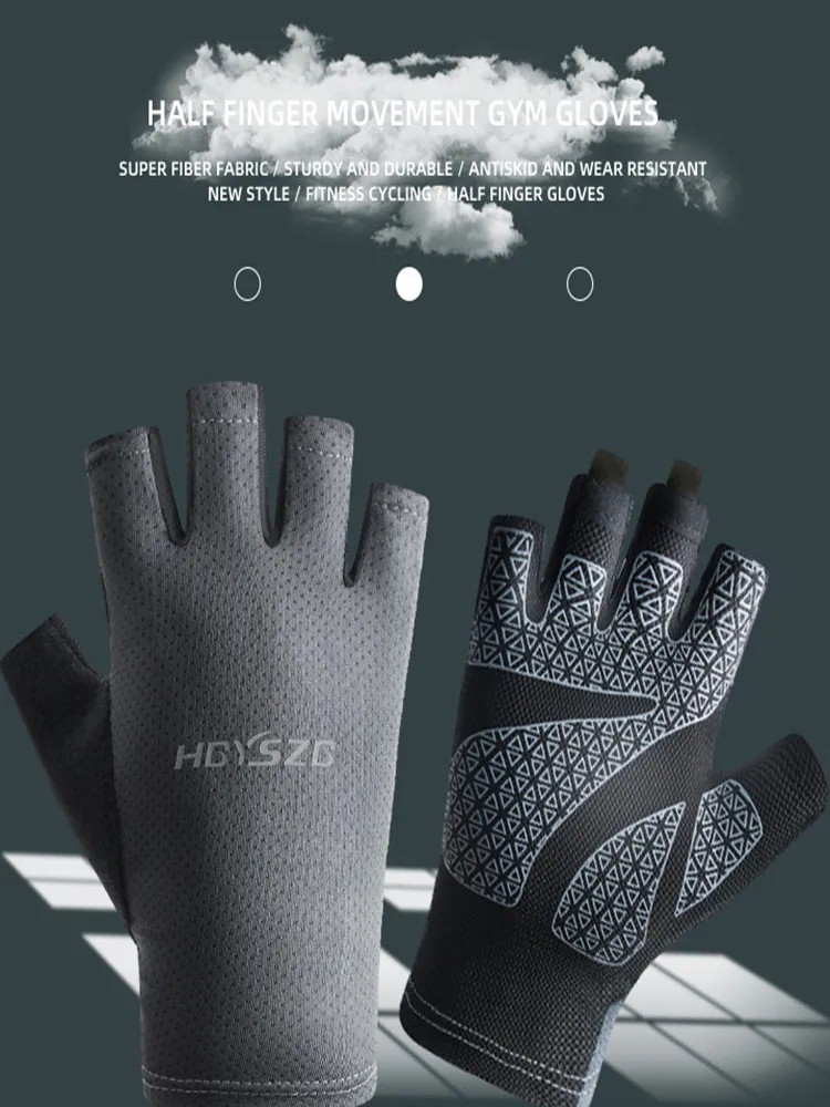 Description Picture 3 of itemSummer Fishing Gloves for Men Women Carp Fishing Anti-slip Fingerless Cycling Gloves MTB Road Bike Bicycle Gloves Fish Equipment