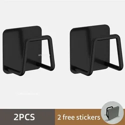 Stainless Steel Self-Adhesive Kitchen Sponge Holder & Storage Organizer (2PCS-black)