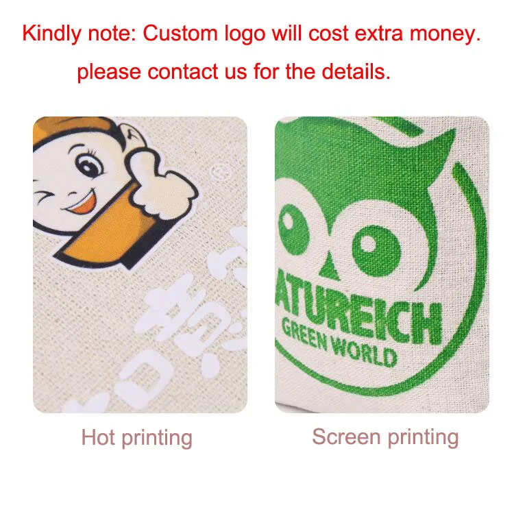 50 PCS/Lot 8x10 10x12 17x23 20x30cm Big Natural Cotton Bags Drawstring Pouches Gift Packaging Bag (Extra Cost For Custom Logo)