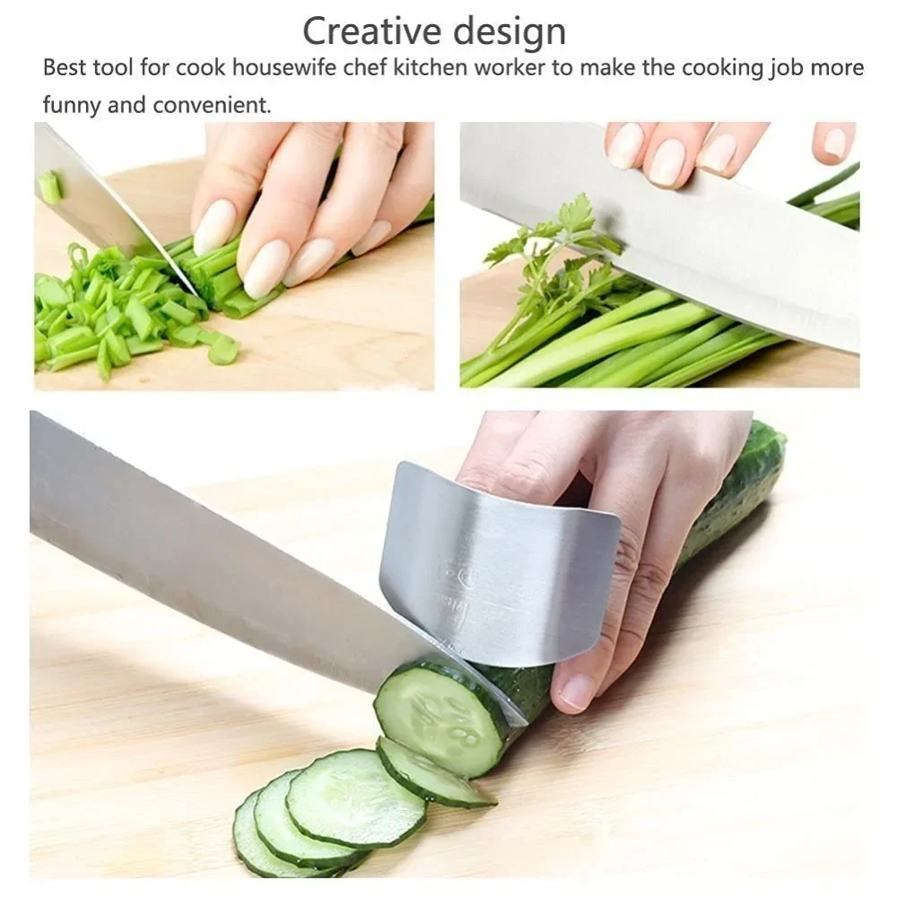Stainless Steel Finger Guards for Cutting Hand Protector Finger Protector Avoid Injury Safe Chopping Tools finger protector finger guard