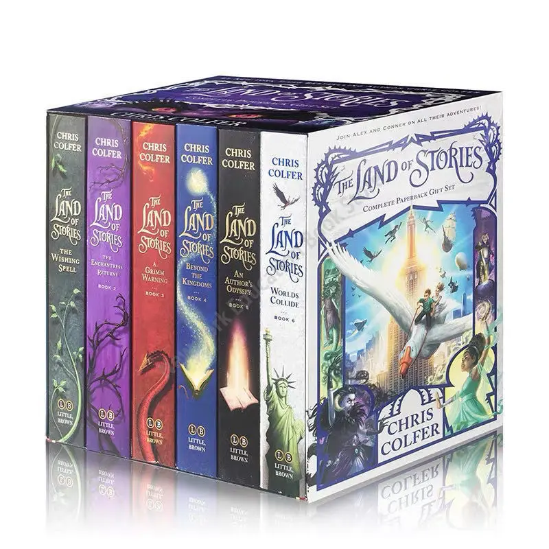 

6 Books Chris Colfer The Land of Stories English Books A Journey of Fairy Tales In Different Worlds Books for Kids English Books