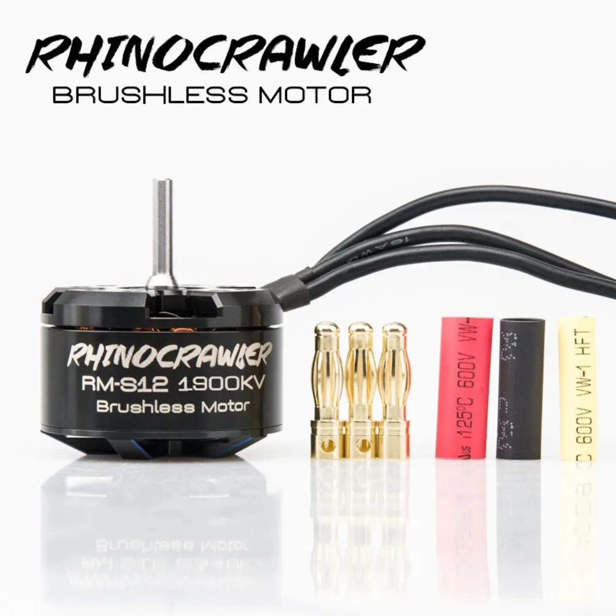RhinoESC RC AM32 크롤러 ESC 전원 시스템 RM-S12 브러시리스 모터 콤보, 축 SCX10 Traxxas TRX-4 MOA용, 40A