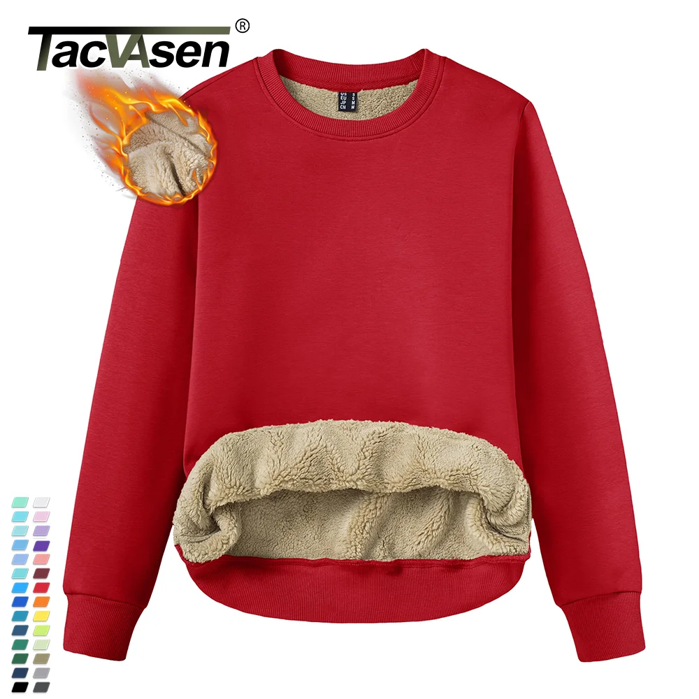 Essentials Heren Sherpa-gevoerde pullover hoodie sweatshirt, rood, medium