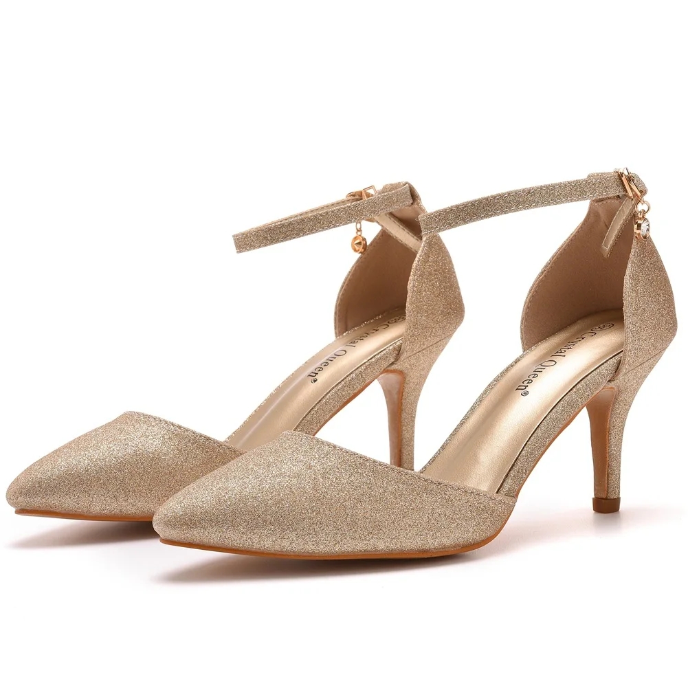 

Сандалии женские с острым носком, на тонком каблуке 7 см, весна 2024