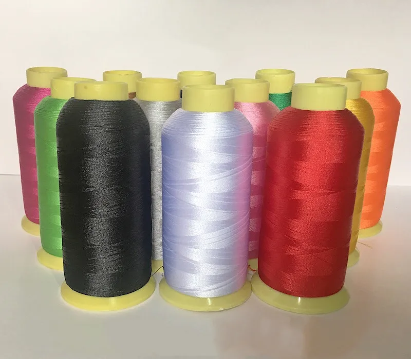 5000M Cones Bobbin Thread 108D Filament Polyester Stronger Yarn for Computer Embroidery Machine