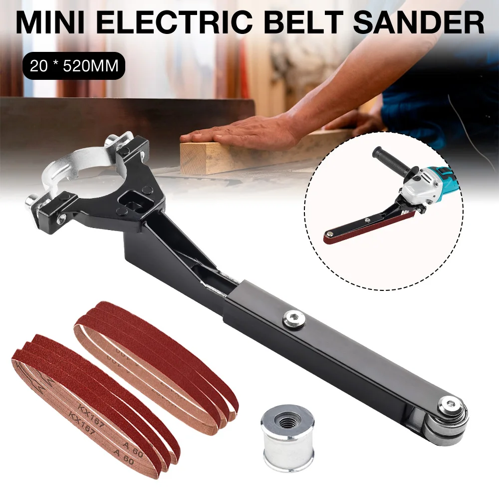 Angle Grinder Angle Grinder Belt Sander Bracket Modification Accessory M10/M14, 100/115/125, DIY Metal, Wood Polishing Machine, Grinding Tools