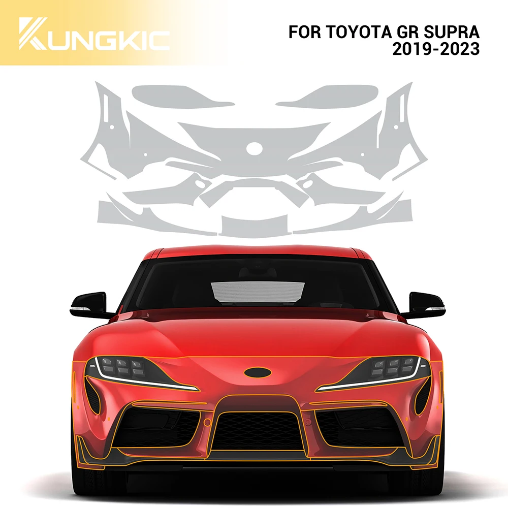 

TPU Car Invisible for Toyota GR SUPRA 2019- 2021 2022 2023 Transparent Body Film Doors Front Bumper Trunk Sticker Accessories