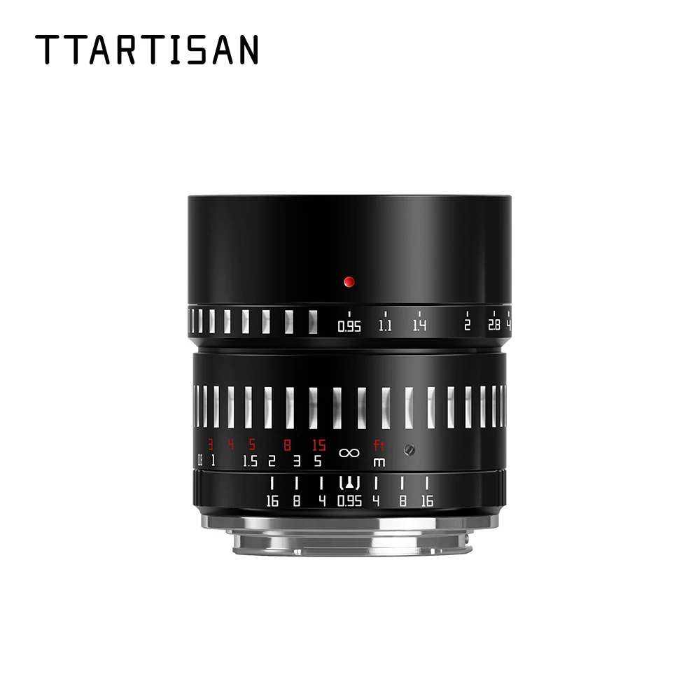 

TTArtisan 50mm F0.95 Large Aperture Prime Lens for Sony E Mount Fujifilm X Canon M Leica L Nikon Z Panasonic Olympus M43 Camera