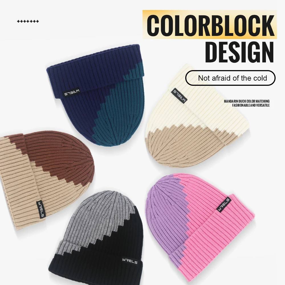 WRELS Winter Outdoor Warm Hat Fleece Sports Hat Fishing Protection Windproof Mountaineering and Skiing Cycling Cold-proof Caps