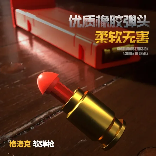 2025 3D Gravity Carrot Gun Can't Be Fired. Mechanical Continuous Projectile Ejection Pistol Boy Decompression Toy Gun Model. 4