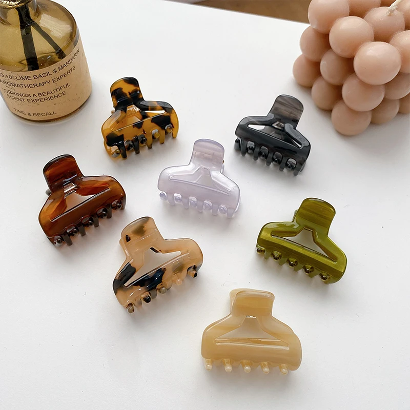 

New Korean Mini Hair Claw Clip Acetate Hairpin Women Hair Clips All-match Small Shark Crab Hair Clip for Girl Hair Accessories