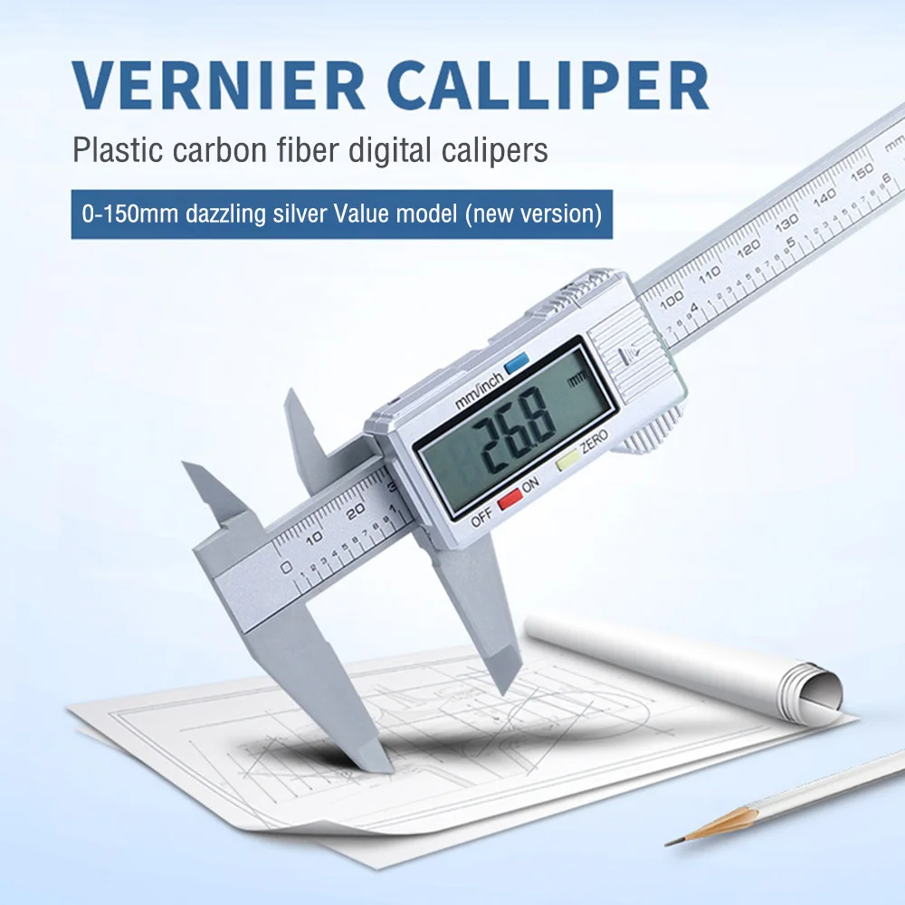 Description Picture 5 of item0-150mm Digital Pachometer Professional Vernier Caliber Measuring Tools Woodworking Thickness Gauge Depth Electronic Ruler