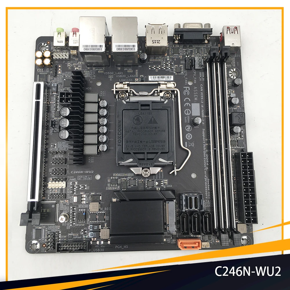 

C246N-WU2 For Gigabyte C246 LGA 1151 DDR4 64GB PCI-E 3.0 Mini-ITX Workstation Motherboard PC High Quality Fast Ship