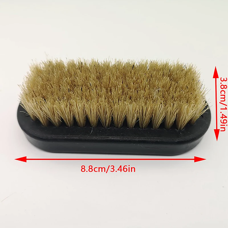 Shoe Polish Brush Leather Pig Hair Soft Polishing Tool Cleaning Nub Boots Clean Shine