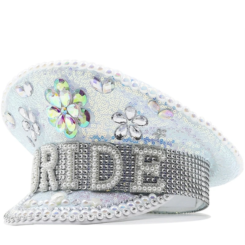 

MXMB Wedding Bride Bachelorette Captain Cap Hat Halloween Party Supplies