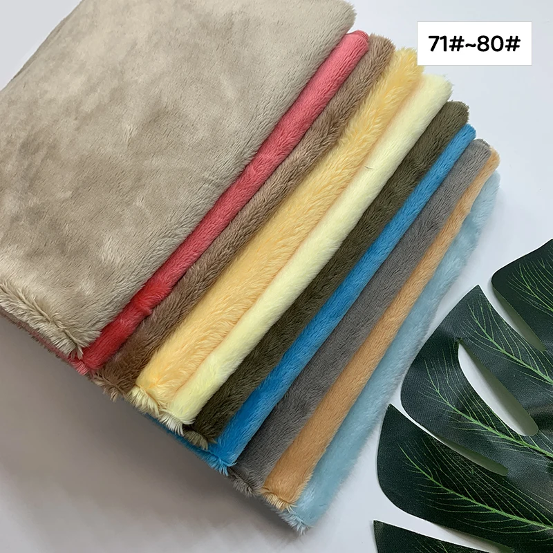 Handmade Short Pile Plush Fabric for DIY Projects and Home Decor