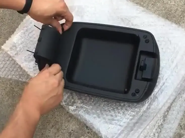 1X Nero Bracciolo Centrale Clip Pannello Bracciolo Scatola Fibbia Maniglia Clip Di Bloccaggio Clip Di Fermo Misura Per Kia Sportage R 2010-2017 - Foto 5