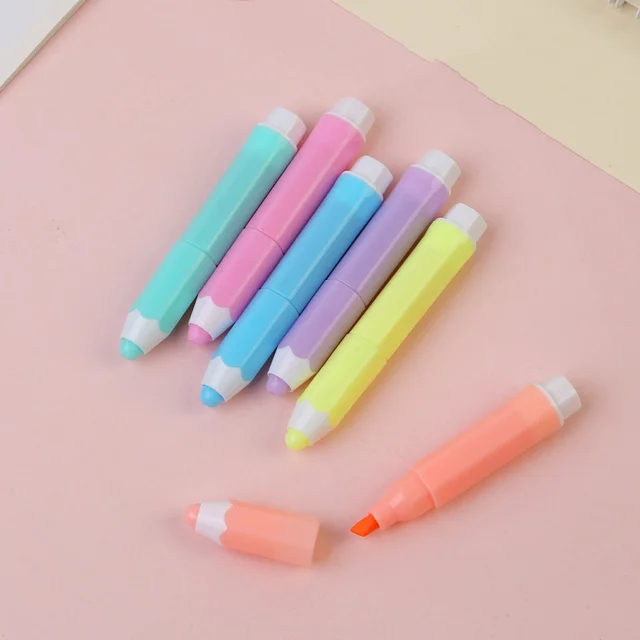 6PC Kawaii Girls Highlighter Pen Set – my kawaii office