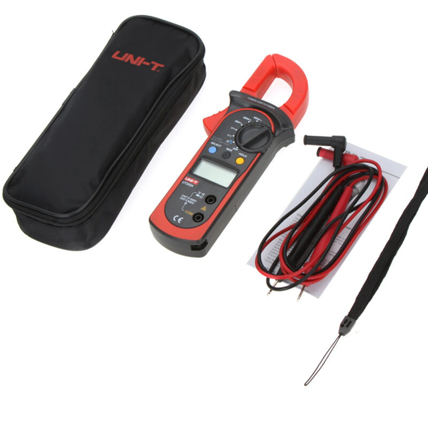 UNI-T UT202A Digital Clamp Meter Multimeter Voltage Multimeter High Precision Ammeter Tester LCD Data-Hold MAX MIN Original. images - 6