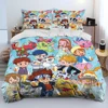Digimon Adventure Monster Cartoon Comforter Bedding Set,Duvet Cover Bed Set Quilt Cover Pillowcase,king Queen Size Bedding Set 1