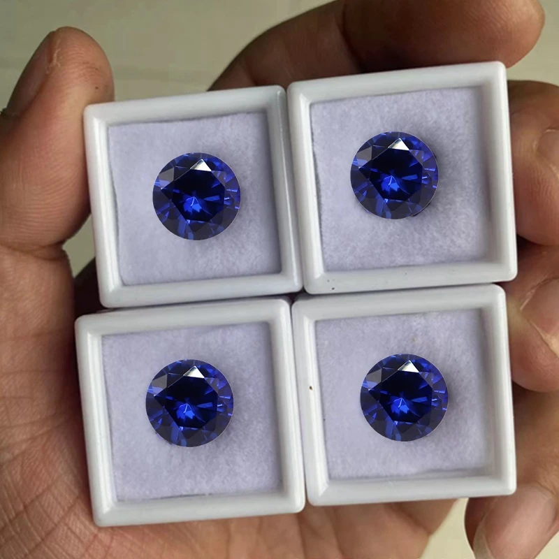 Beautiful Tanzanite Blue Sapphire Unheated Circular Cut AAAA+ VVS Loose Gemstone For Jewelry making Inlays 3