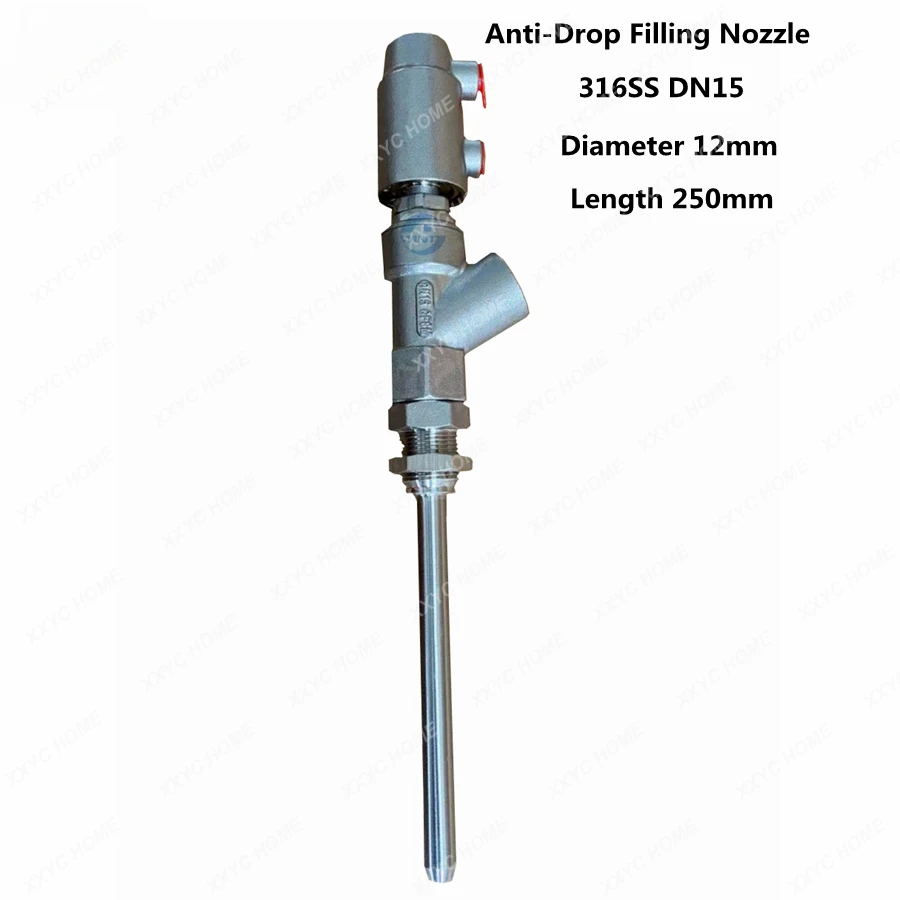 

Anti-Drop Liquid Filling Heads SS316 Accessories Of Pneumatic Filler Nozzles Valves For Juice Beverage Drinks