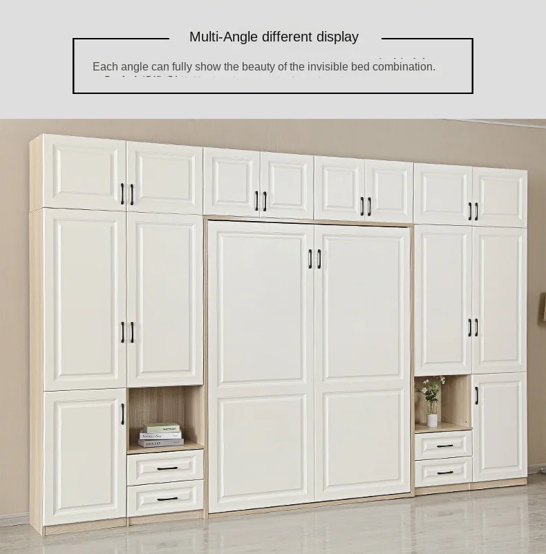 Description Picture 5 of itemInvisible Multifunctional Wardrobe Integrated Folding Bed, Combination Study Room Bedroom Hidden Wall Cabinet Bed  Bedroom Set