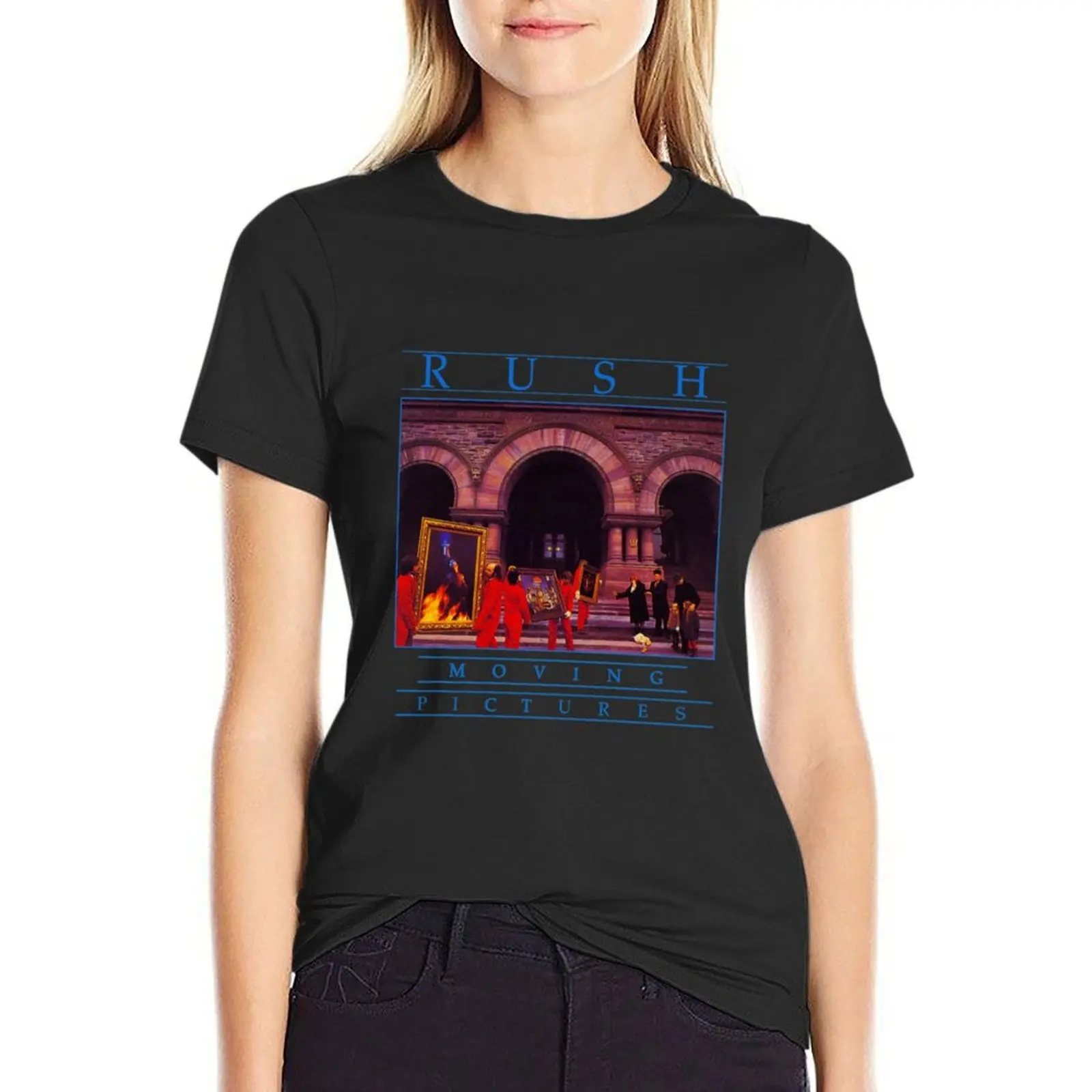 

MOVING PICTURES T-shirt plus size tops Blouse workout t shirts for Women