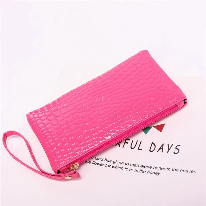 Elegant Women's PU Leather Wallet – Fashionable Wristlet Handbag & Long Clutch with Zipper Coin Purse and Card Holder