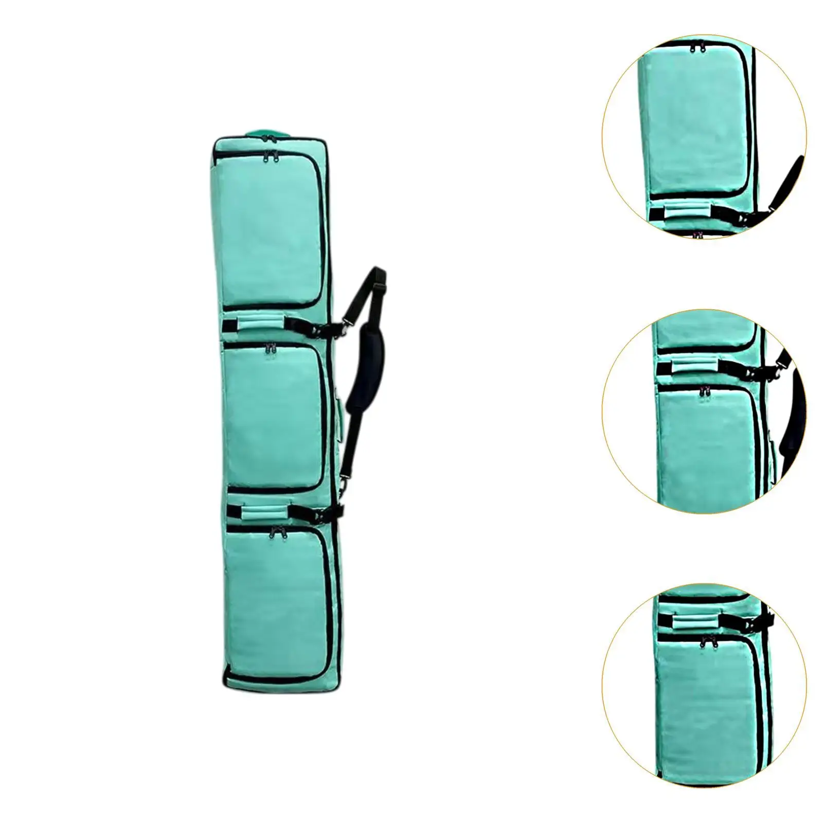 Snowboard Sleeve Wheeled Waterproof Adjustable Shoulder Straps Carry Case Pouch Ski Bag for Snowboarding Winter Sports Outdoor