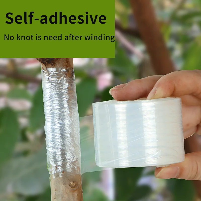 Stretchable Self-Adhesive PE Grafting Tape Film for Garden Tree Plant Seedlings Vine Tomato Fruit Grafting Accessory