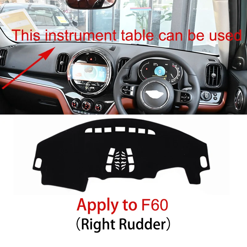 thumbnail image 1 of Para Mini Cooper Hatchback R50 R52 R53 Dashmat Cubierta del tablero Panel de instrumentos Protector solar Almohadilla de aislamiento Alfombrilla del tablero Anti-suciedad, 1 of 5