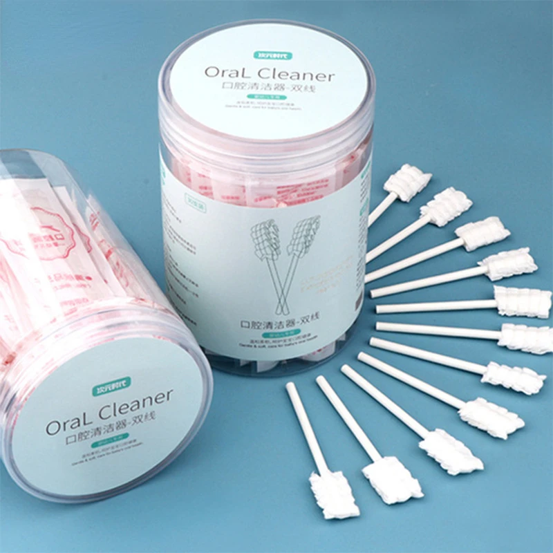 Baby Oral Disposable Cleaner Newborn Milk Teeth Gauze Toothbrush Baby Tongue Washing Tongue Artifact baby oral cleaner
