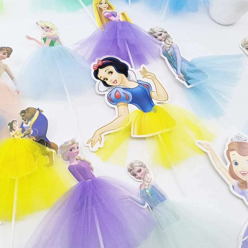 Disney Princess Cake Toppers Birthday Party Decoration Baby